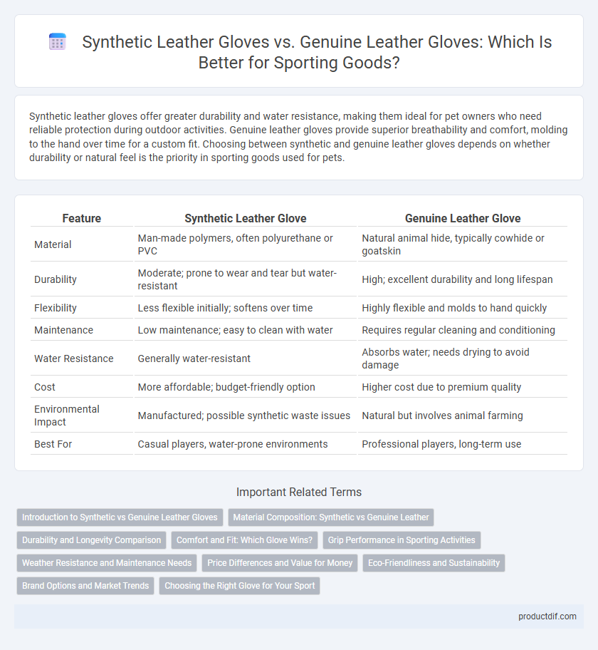 Synthetic Leather Gloves vs. Genuine Leather Gloves: Which Is Better for Sporting Goods?