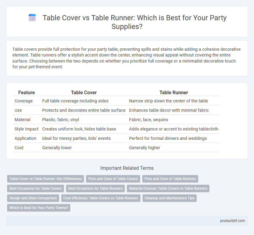 Table Cover vs Table Runner: Which is Best for Your Party Supplies?