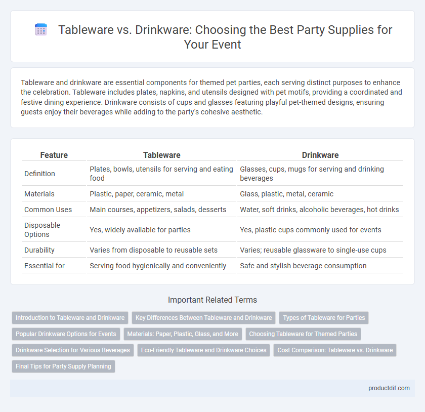 Tableware vs. Drinkware: Choosing the Best Party Supplies for Your Event