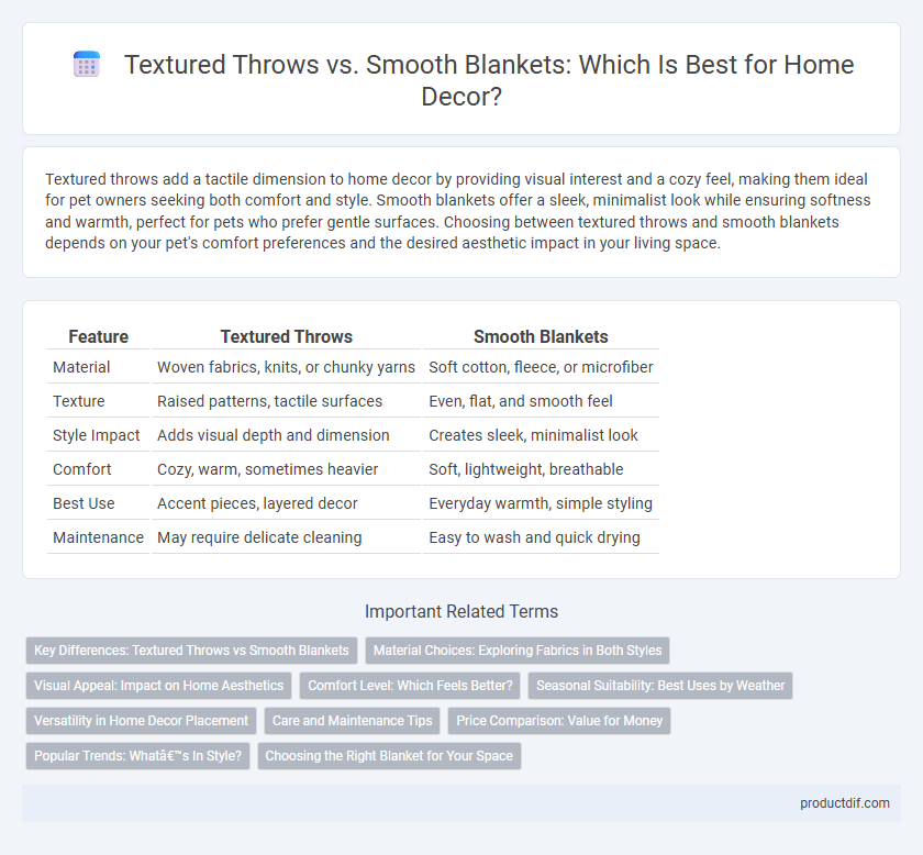 Textured Throws vs. Smooth Blankets: Which Is Best for Home Decor?