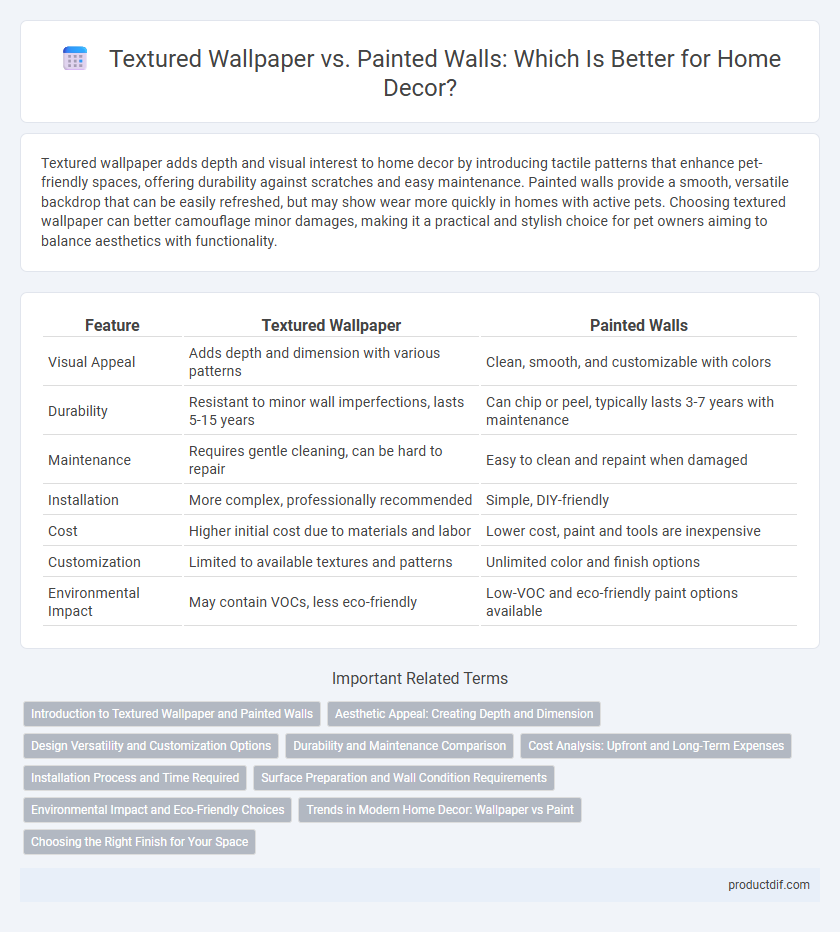 Textured Wallpaper vs. Painted Walls: Which Is Better for Home Decor?