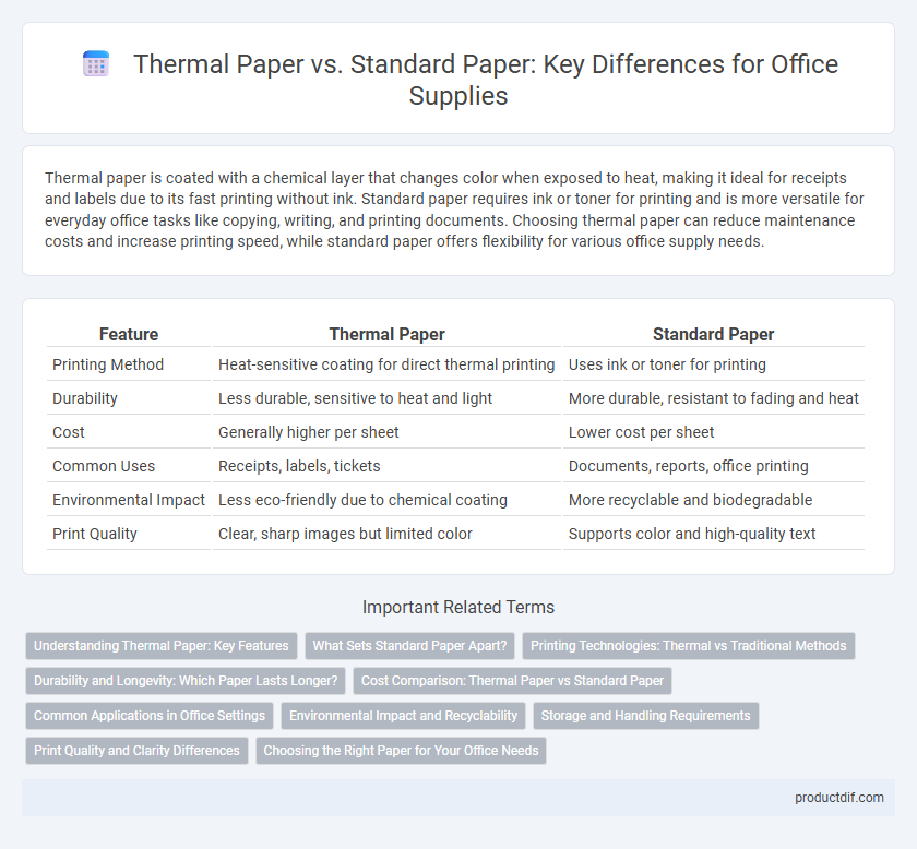 Thermal Paper vs. Standard Paper: Key Differences for Office Supplies