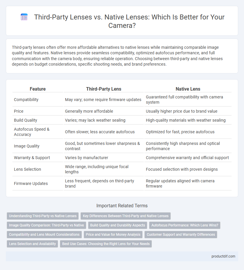 Third-Party Lenses vs. Native Lenses: Which Is Better for Your Camera?
