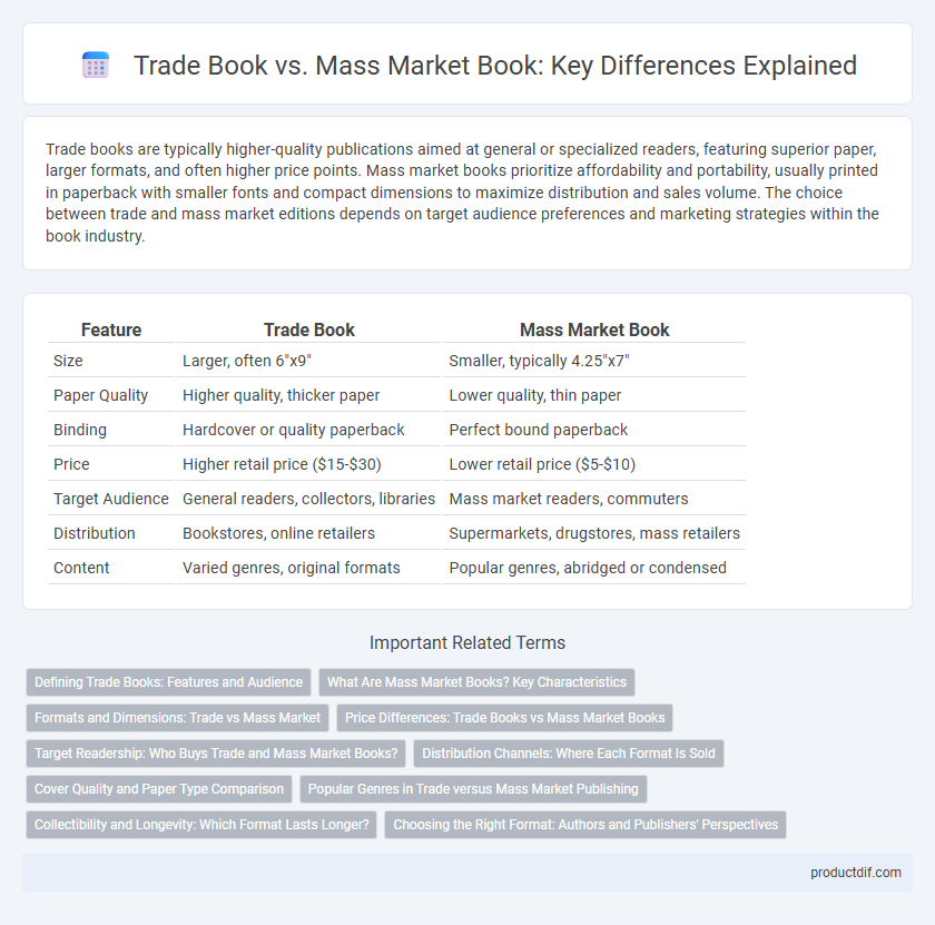 Trade Book vs. Mass Market Book: Key Differences Explained
