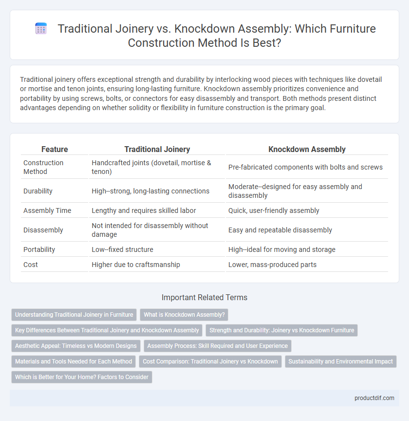 Traditional Joinery vs. Knockdown Assembly: Which Furniture Construction Method Is Best?