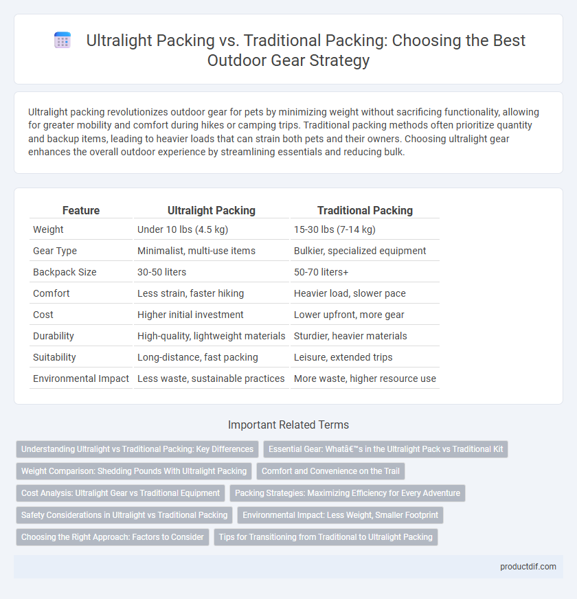 Ultralight Packing vs. Traditional Packing: Choosing the Best Outdoor Gear Strategy