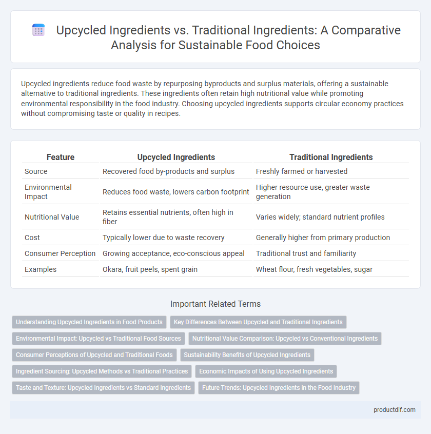 Upcycled Ingredients vs. Traditional Ingredients: A Comparative Analysis for Sustainable Food Choices