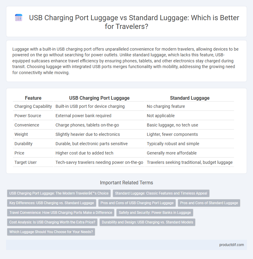 USB Charging Port Luggage vs Standard Luggage: Which is Better for Travelers?