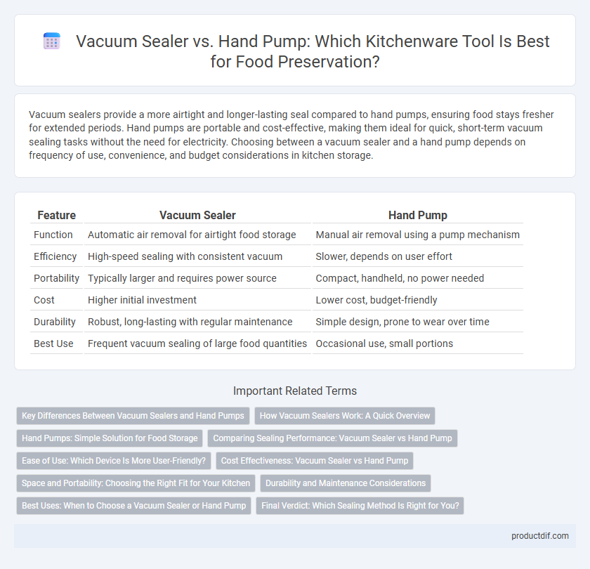 Vacuum Sealer vs. Hand Pump: Which Kitchenware Tool Is Best for Food Preservation?
