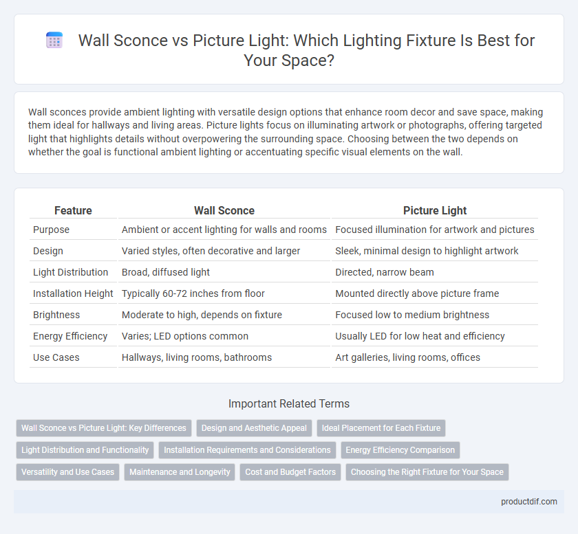 Wall Sconce vs Picture Light: Which Lighting Fixture Is Best for Your Space?