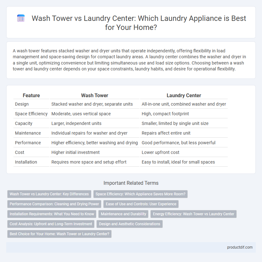 Wash Tower vs Laundry Center: Which Laundry Appliance is Best for Your Home?