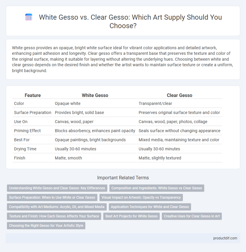 White Gesso vs. Clear Gesso: Which Art Supply Should You Choose?