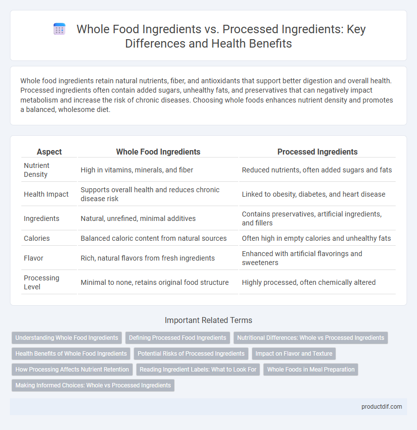 Whole Food Ingredients vs. Processed Ingredients: Key Differences and Health Benefits
