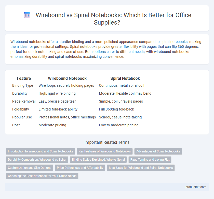 Wirebound vs Spiral Notebooks: Which Is Better for Office Supplies?