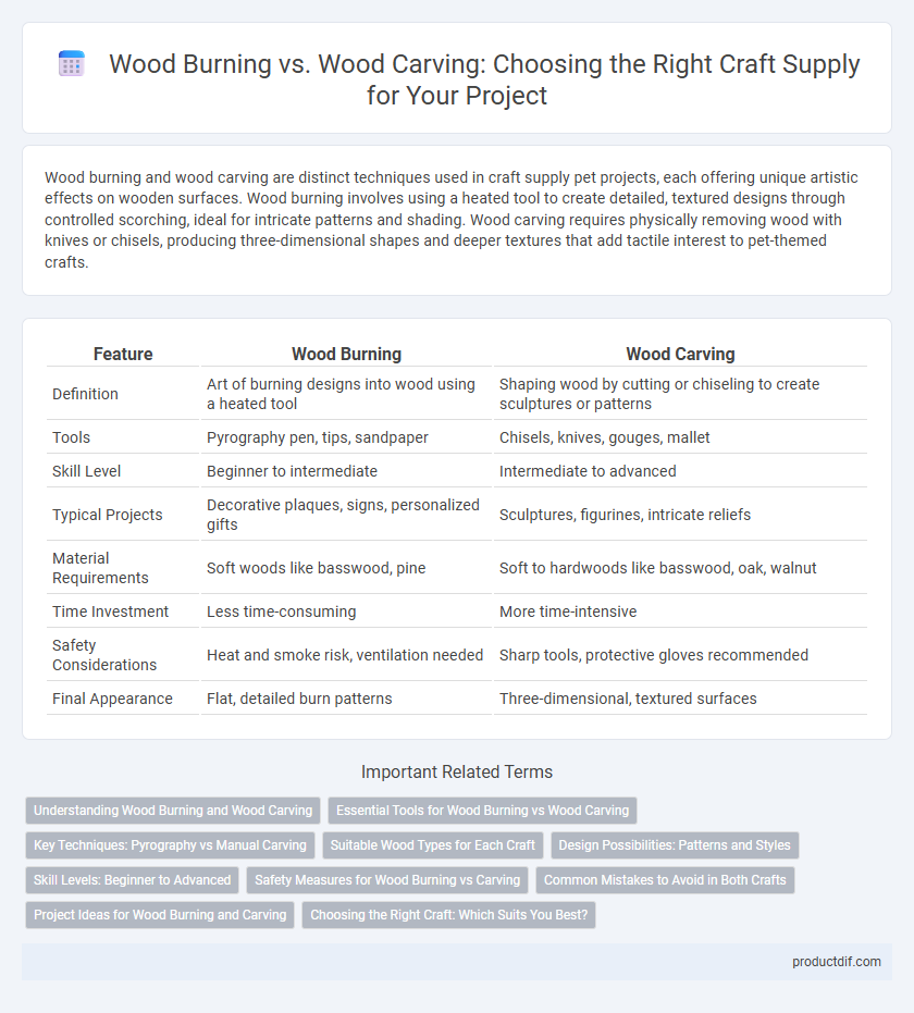 Wood Burning vs. Wood Carving: Choosing the Right Craft Supply for Your Project