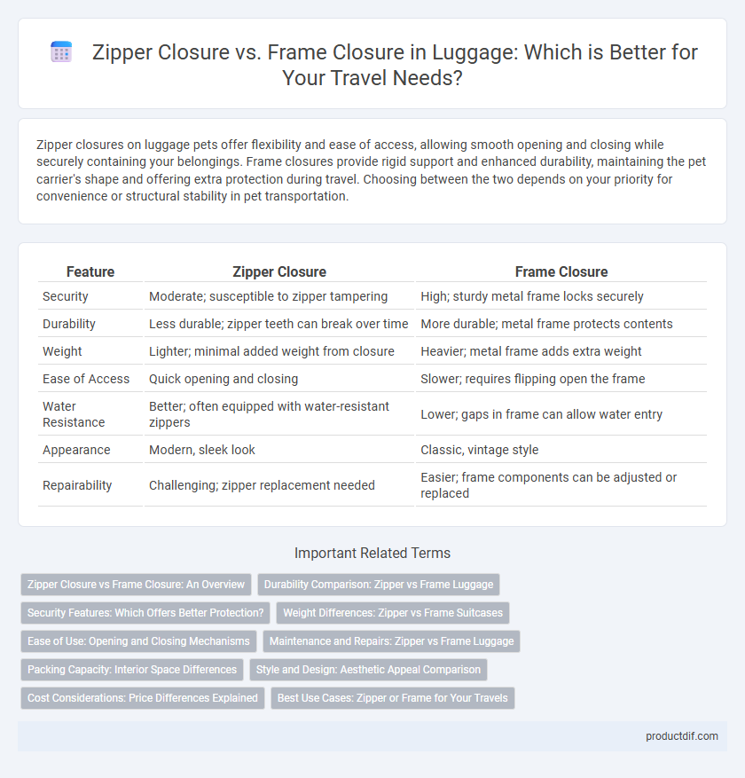 Zipper Closure vs. Frame Closure in Luggage: Which is Better for Your Travel Needs?