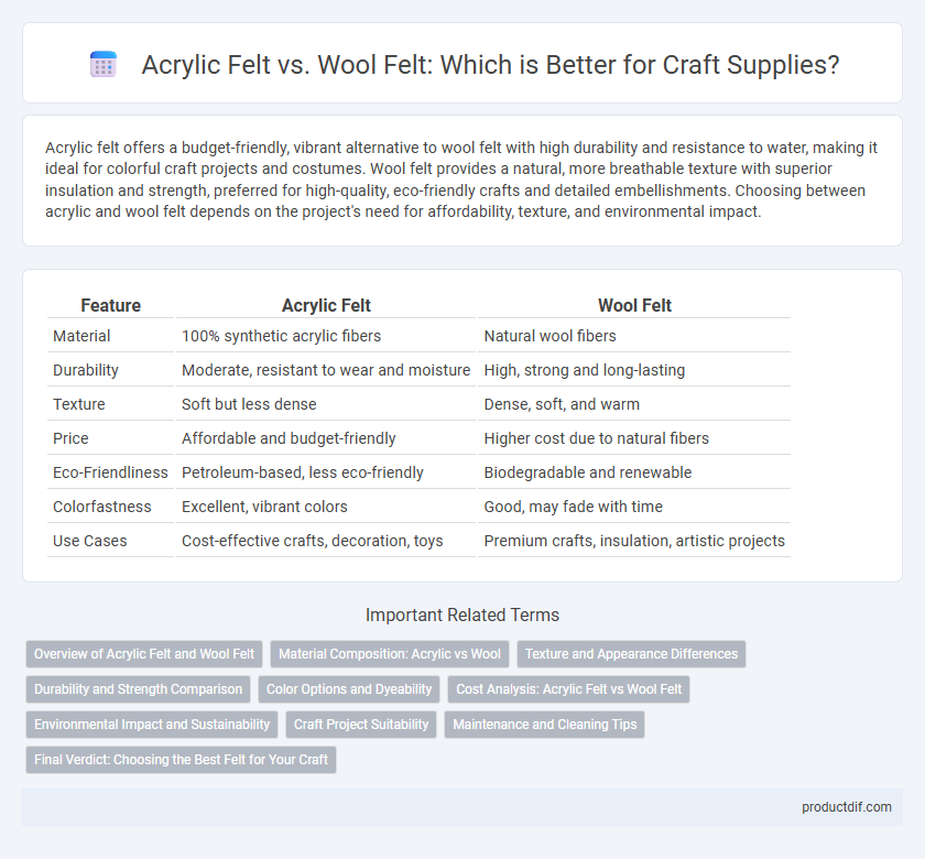 Acrylic Felt vs. Wool Felt: Which is Better for Craft Supplies?
