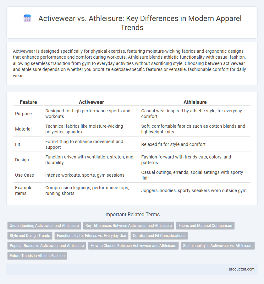 Activewear vs. Athleisure: Key Differences in Modern Apparel Trends