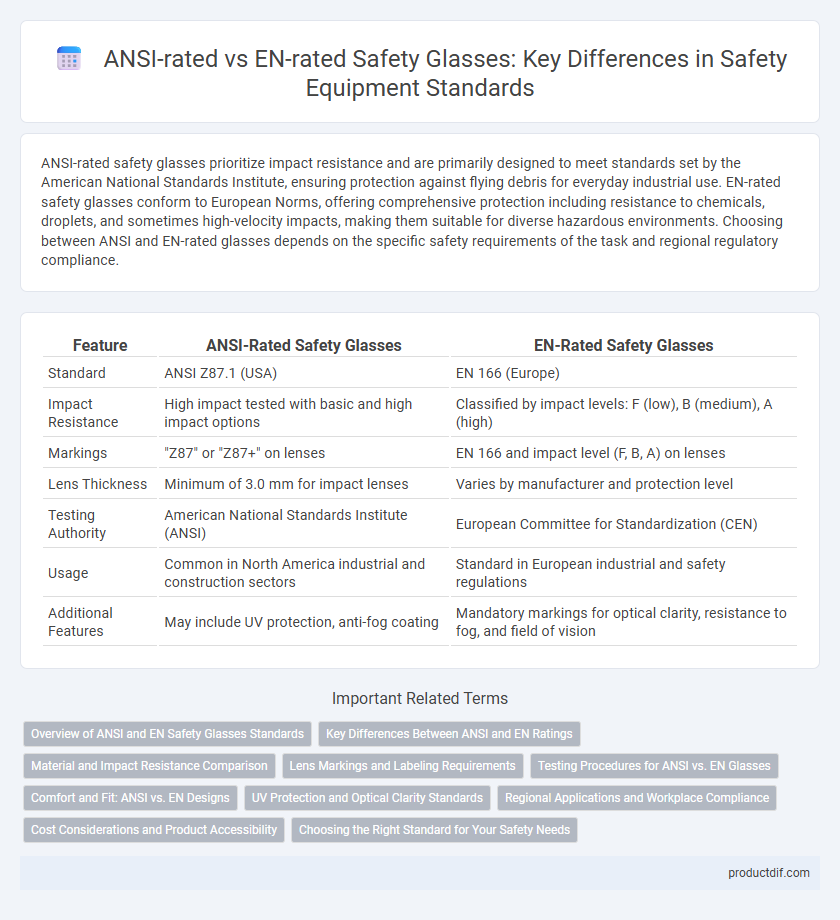 ANSI-rated vs EN-rated Safety Glasses: Key Differences in Safety Equipment Standards