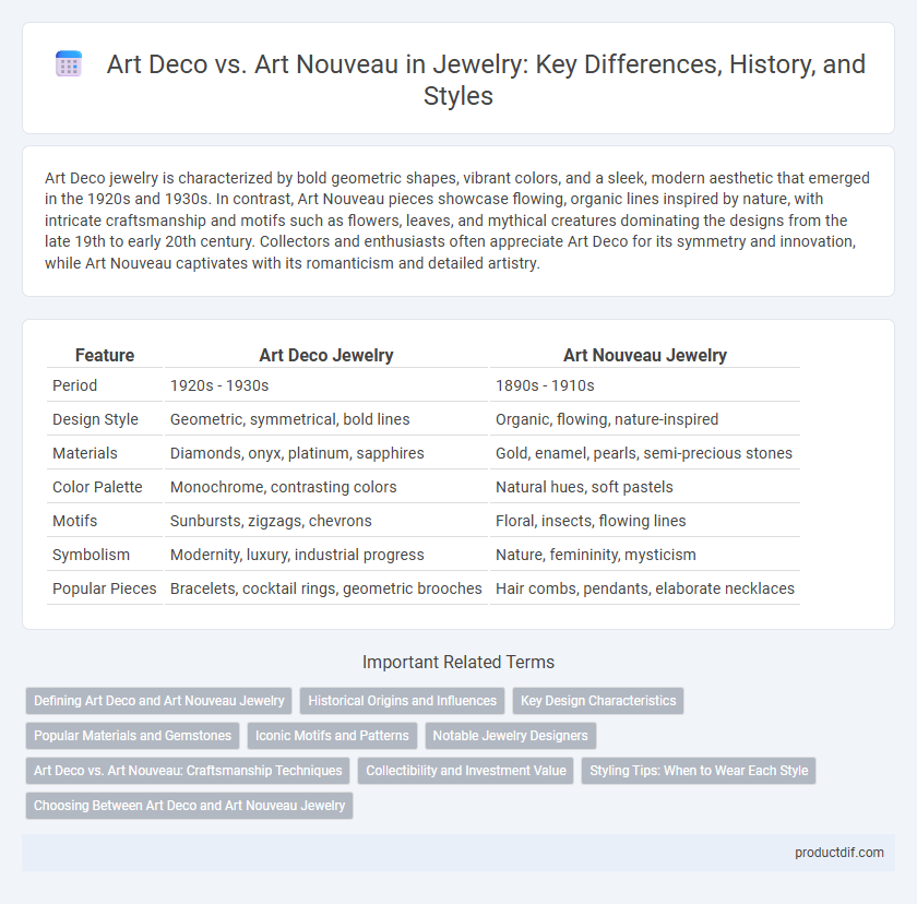 Art Deco vs. Art Nouveau in Jewelry: Key Differences, History, and Styles