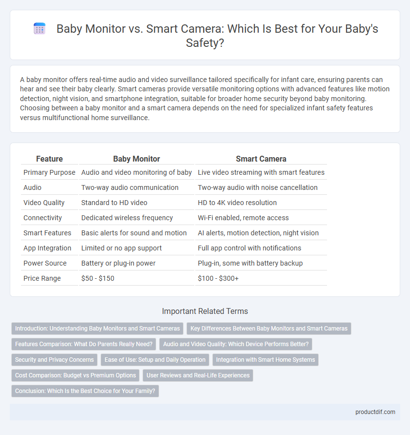 Baby Monitor vs. Smart Camera: Which Is Best for Your Baby's Safety?