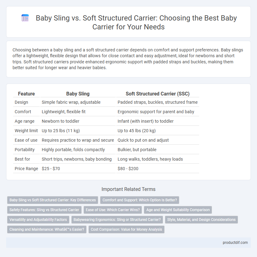 Baby Sling vs. Soft Structured Carrier: Choosing the Best Baby Carrier for Your Needs