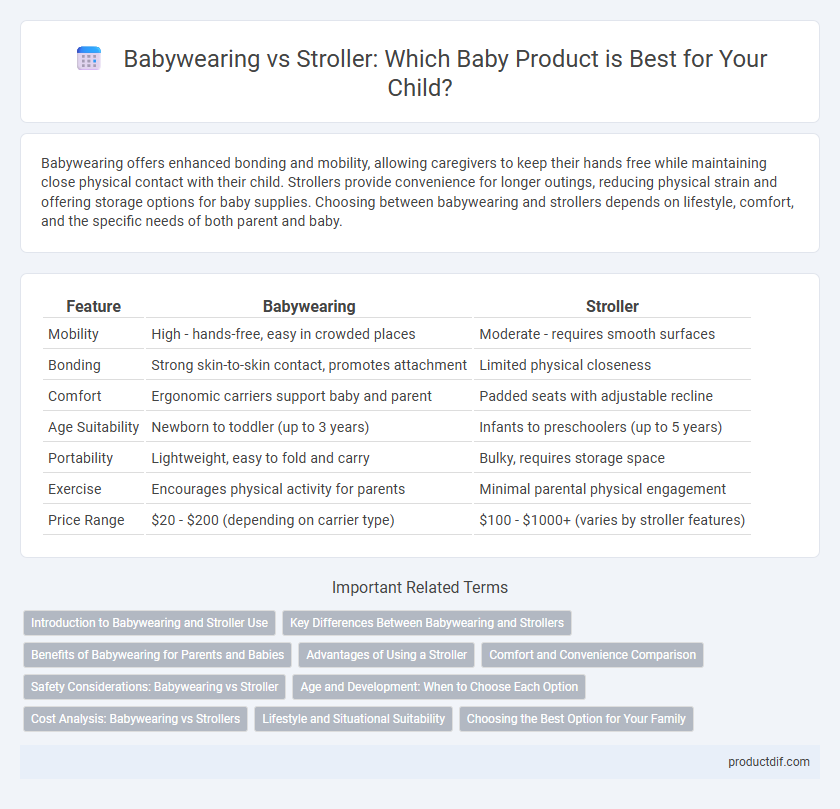 Babywearing vs Stroller: Which Baby Product is Best for Your Child?