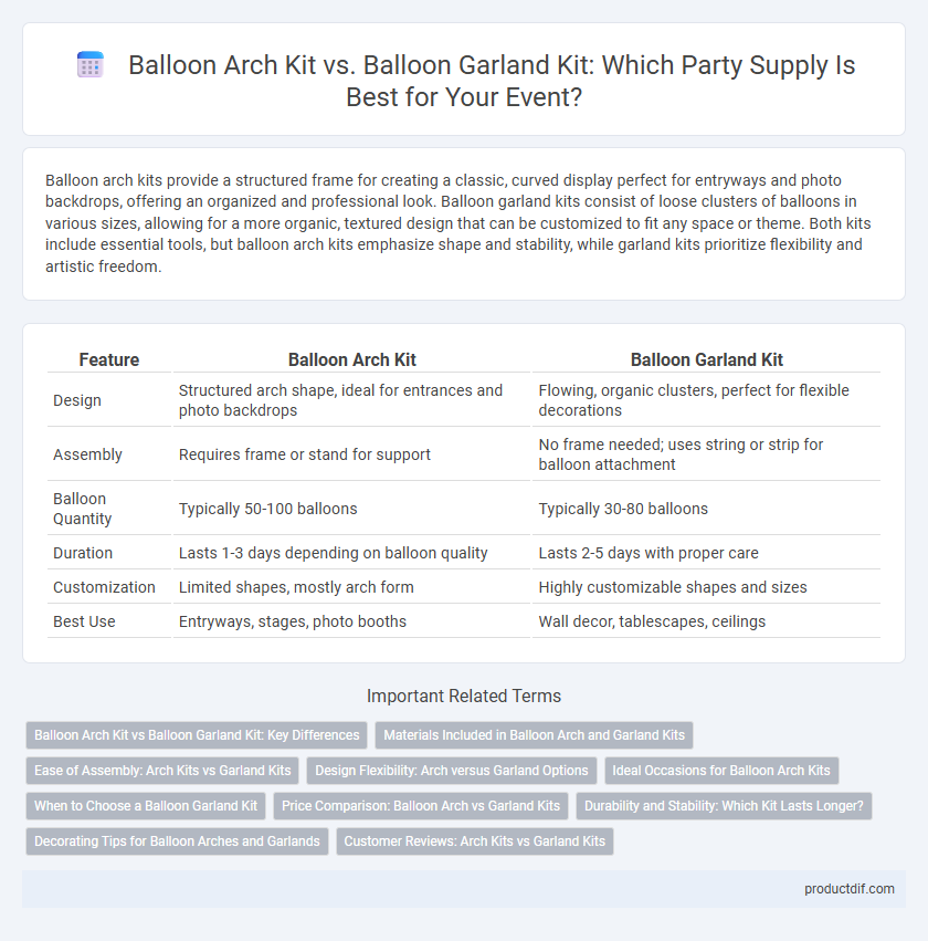 Balloon Arch Kit vs. Balloon Garland Kit: Which Party Supply Is Best for Your Event?