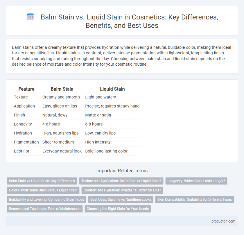 Balm Stain vs. Liquid Stain in Cosmetics: Key Differences, Benefits, and Best Uses