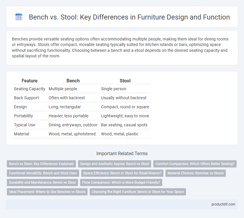 Bench vs. Stool: Key Differences in Furniture Design and Function
