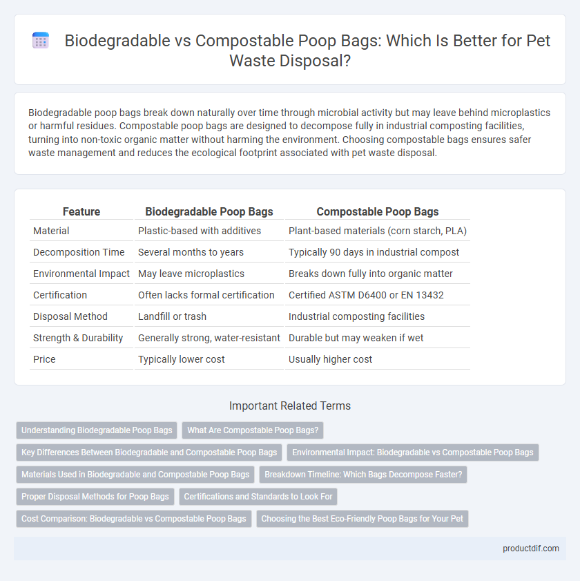 Biodegradable vs Compostable Poop Bags: Which Is Better for Pet Waste Disposal?