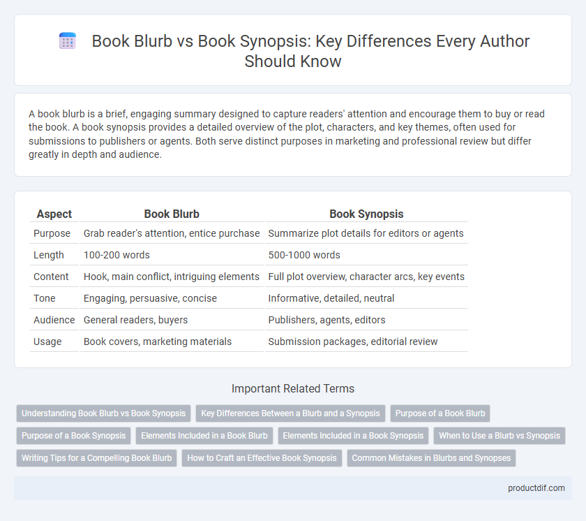 Book Blurb vs Book Synopsis: Key Differences Every Author Should Know