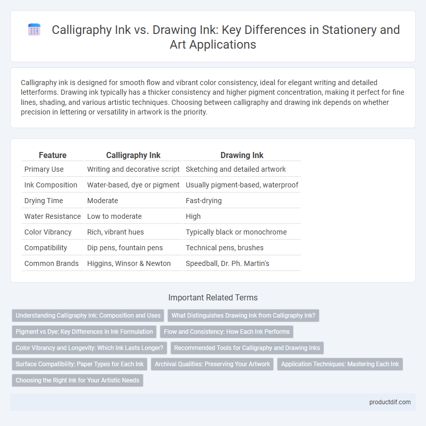 Calligraphy Ink vs. Drawing Ink: Key Differences in Stationery and Art Applications