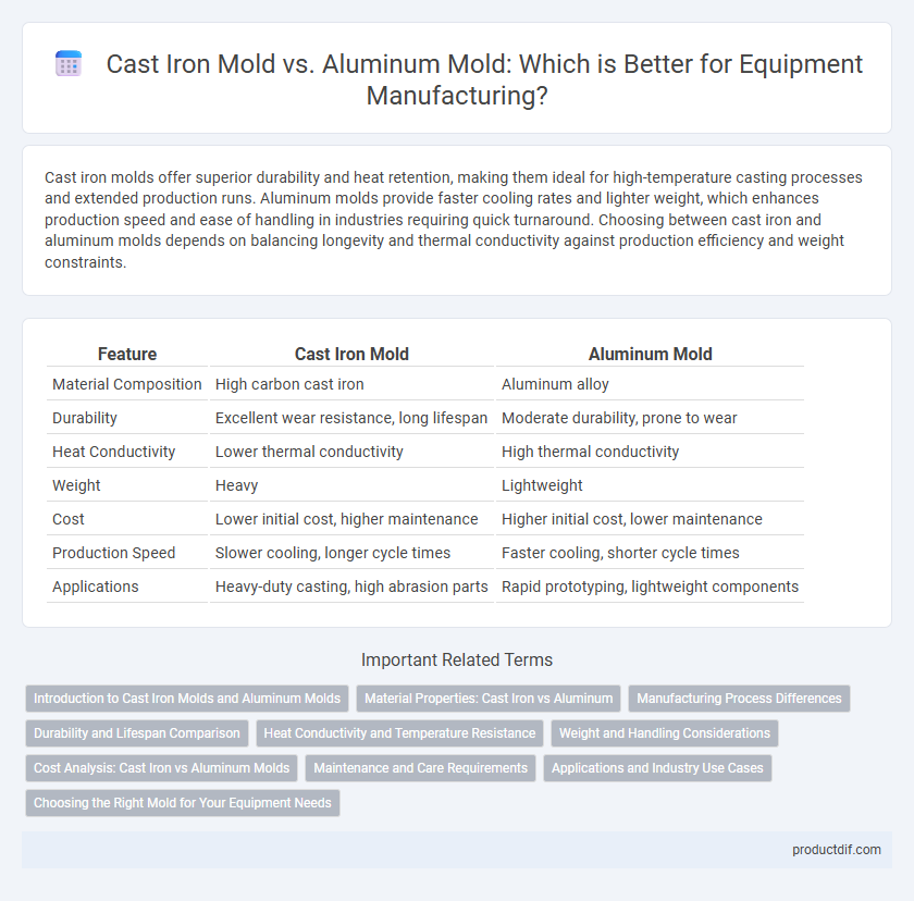 Cast Iron Mold vs. Aluminum Mold: Which is Better for Equipment Manufacturing?