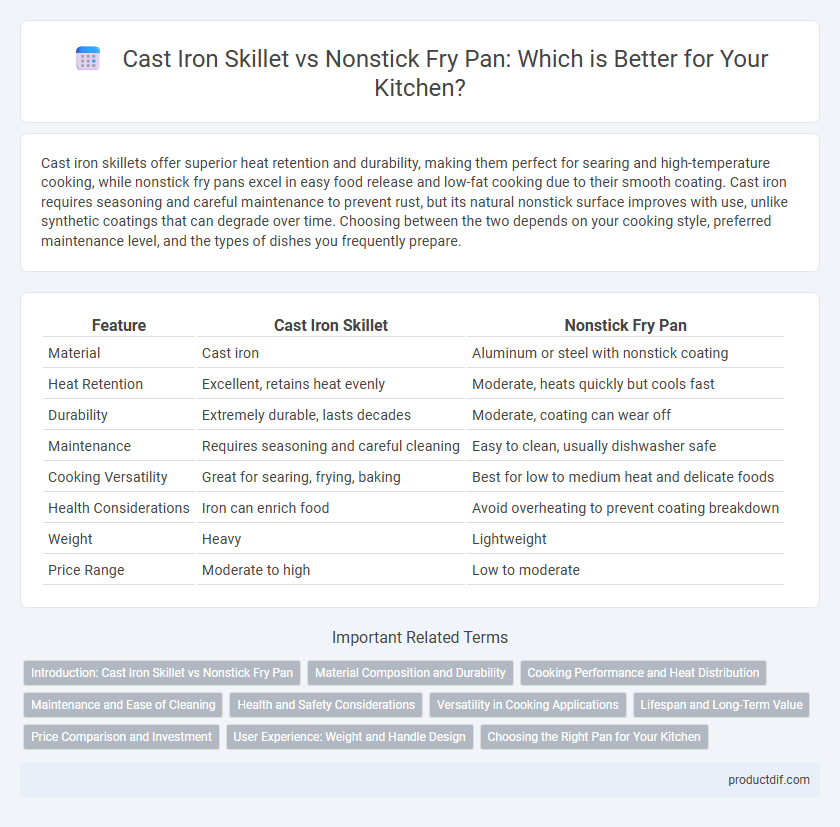 Cast Iron Skillet vs Nonstick Fry Pan: Which is Better for Your Kitchen?