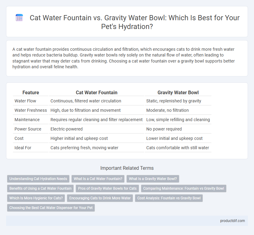 Cat Water Fountain vs. Gravity Water Bowl: Which Is Best for Your Pet's Hydration?