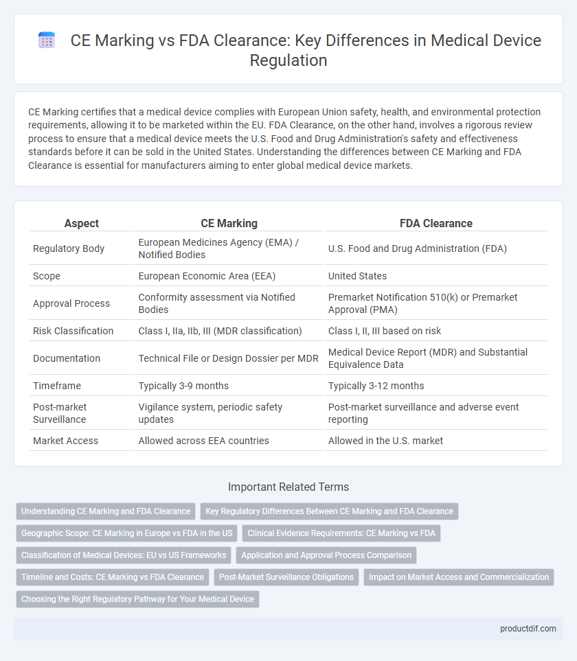 CE Marking vs FDA Clearance: Key Differences in Medical Device Regulation