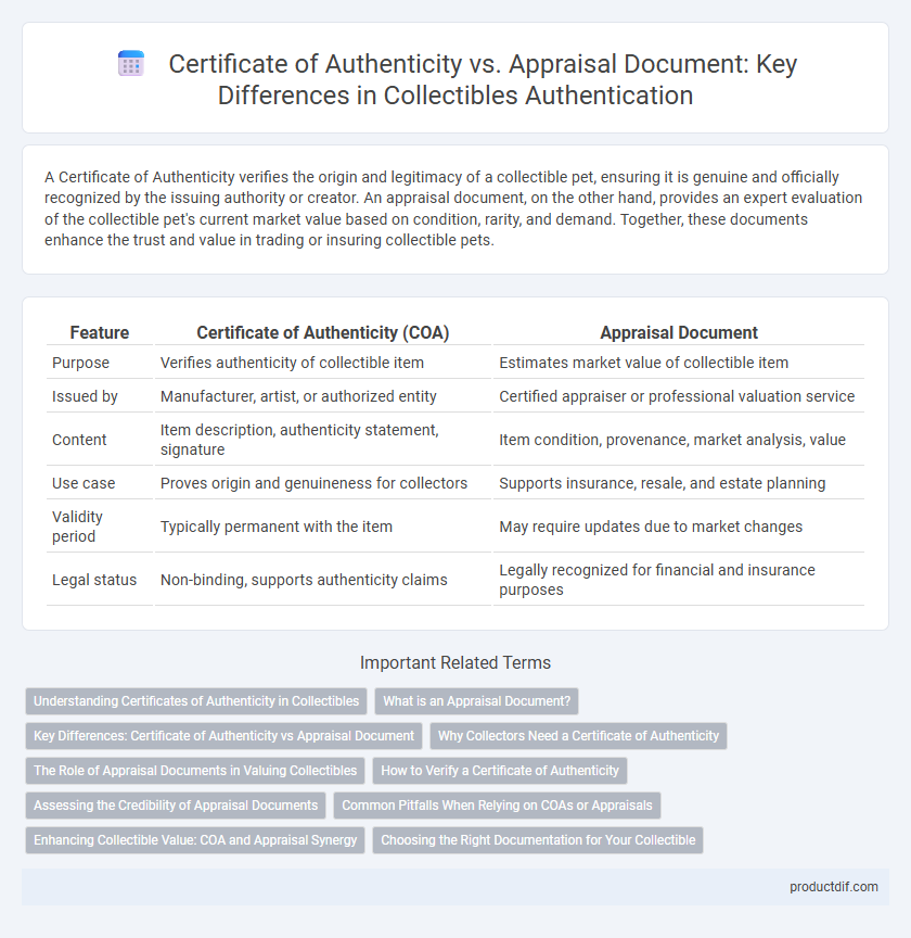 Certificate of Authenticity vs. Appraisal Document: Key Differences in Collectibles Authentication