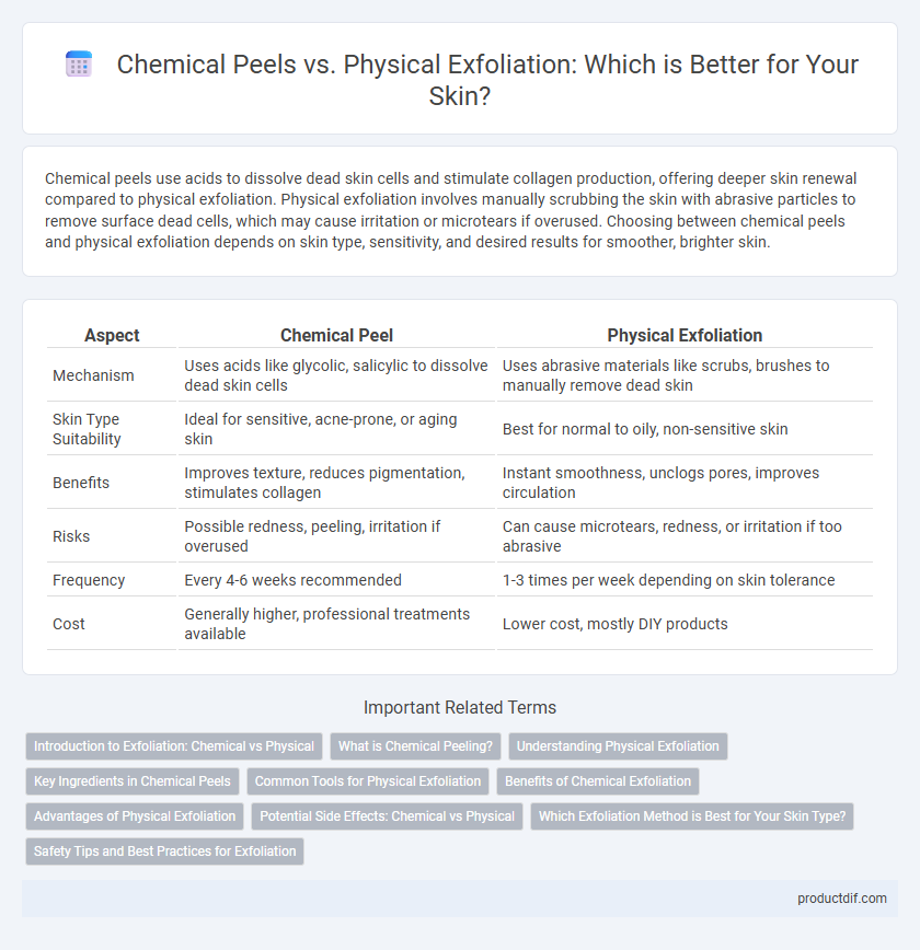 Chemical Peels vs. Physical Exfoliation: Which is Better for Your Skin?