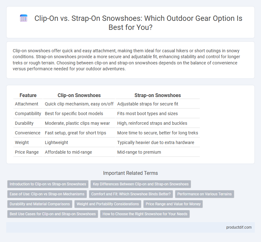 Clip-On vs. Strap-On Snowshoes: Which Outdoor Gear Option Is Best for You?