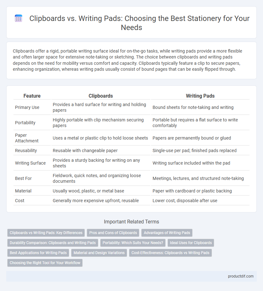 Clipboards vs. Writing Pads: Choosing the Best Stationery for Your Needs