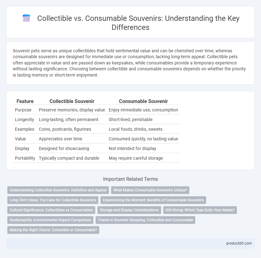 Collectible vs. Consumable Souvenirs: Understanding the Key Differences