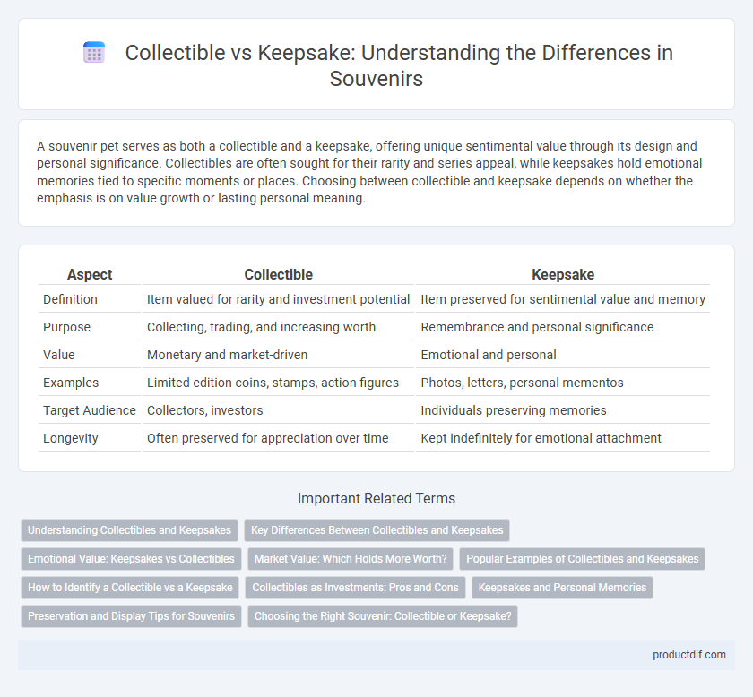 Collectible vs Keepsake: Understanding the Differences in Souvenirs