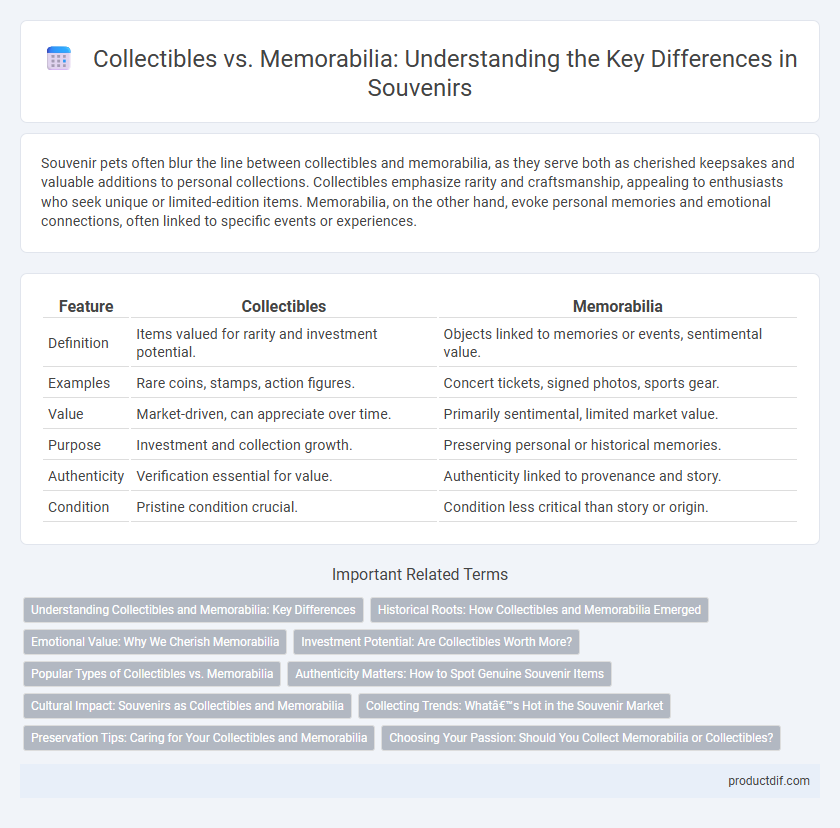 Collectibles vs. Memorabilia: Understanding the Key Differences in Souvenirs