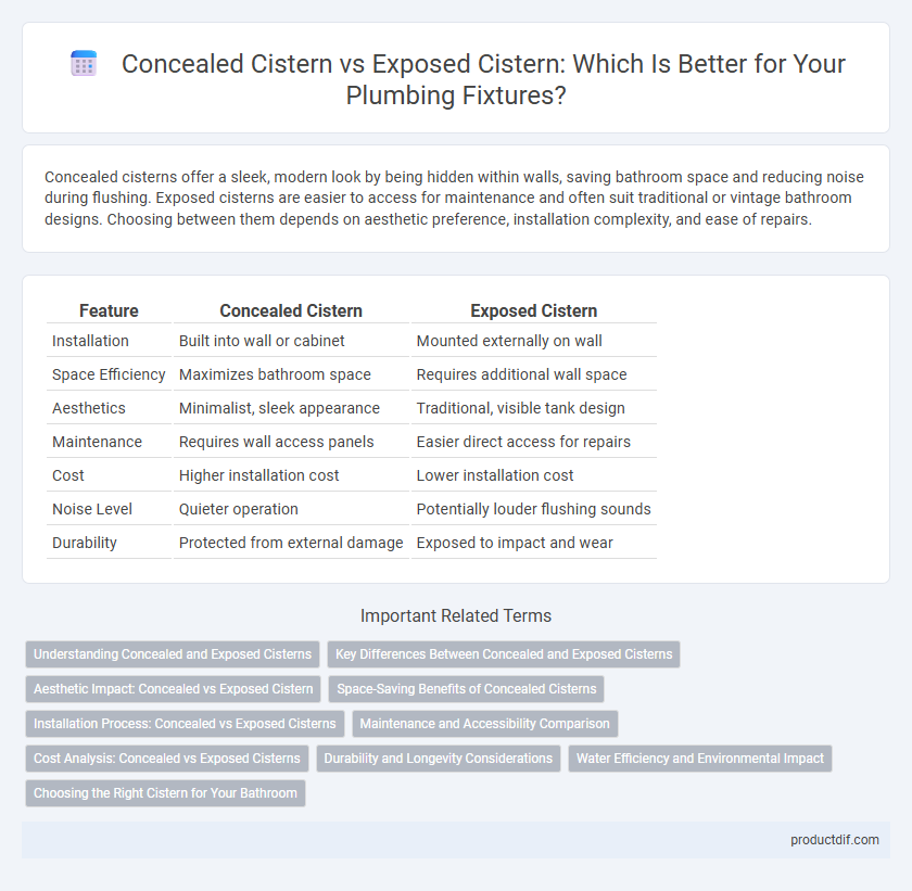 Concealed Cistern vs Exposed Cistern: Which Is Better for Your Plumbing Fixtures?