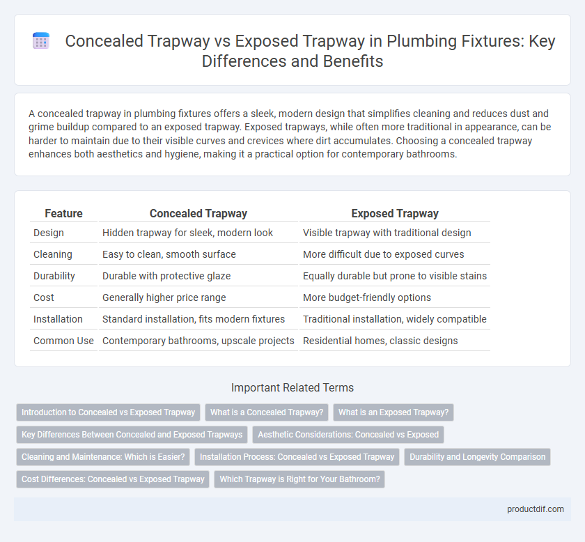 Concealed Trapway vs Exposed Trapway in Plumbing Fixtures: Key Differences and Benefits