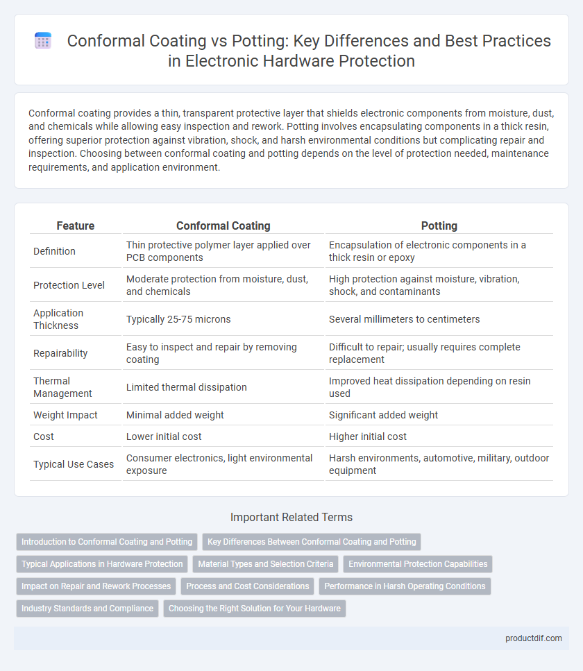 Conformal Coating vs Potting: Key Differences and Best Practices in Electronic Hardware Protection