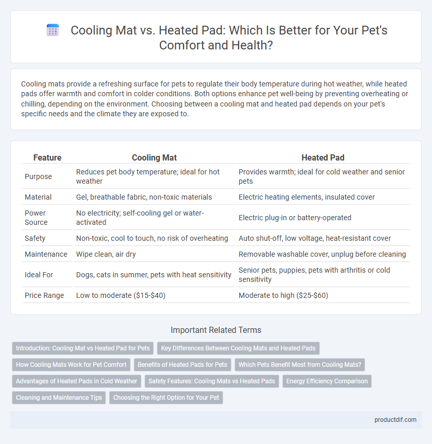 Cooling Mat vs. Heated Pad: Which Is Better for Your Pet's Comfort and Health?