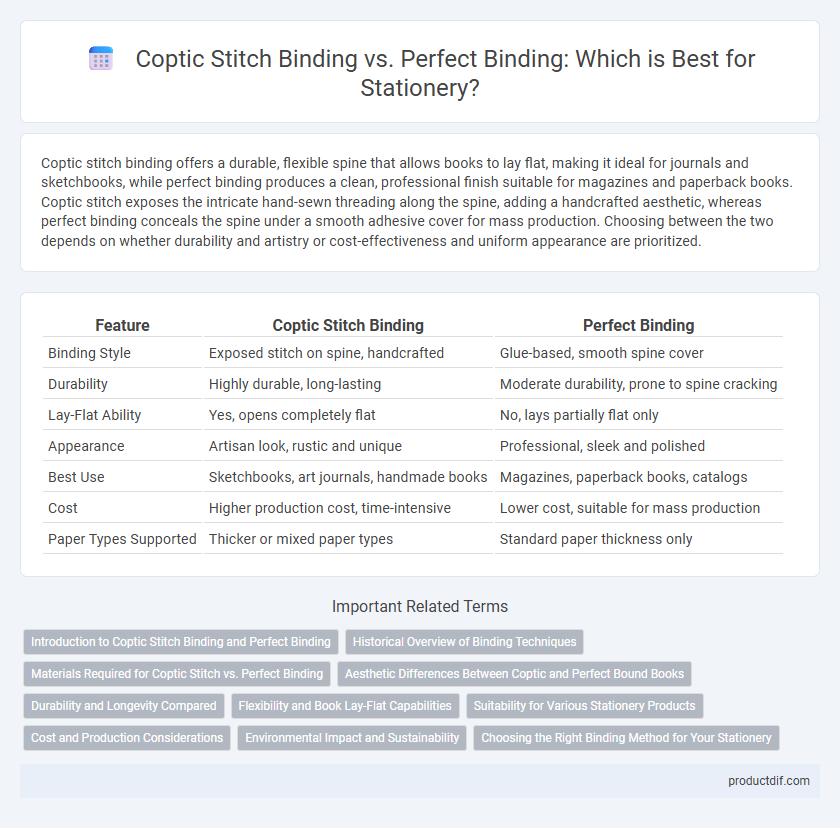 Coptic Stitch Binding vs. Perfect Binding: Which is Best for Stationery?