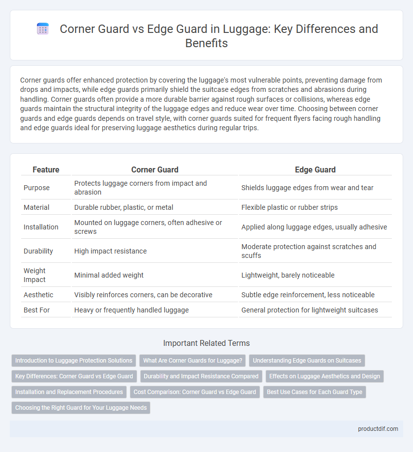 Corner Guard vs Edge Guard in Luggage: Key Differences and Benefits